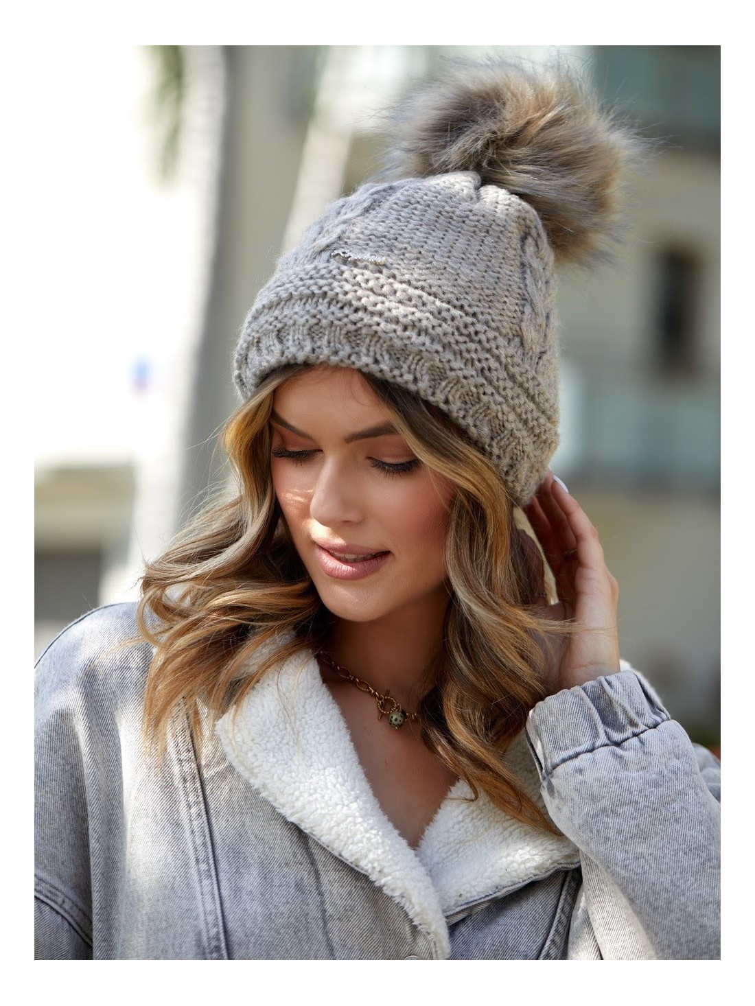 Cappuccino winter hat C10 - Online store - Boutique